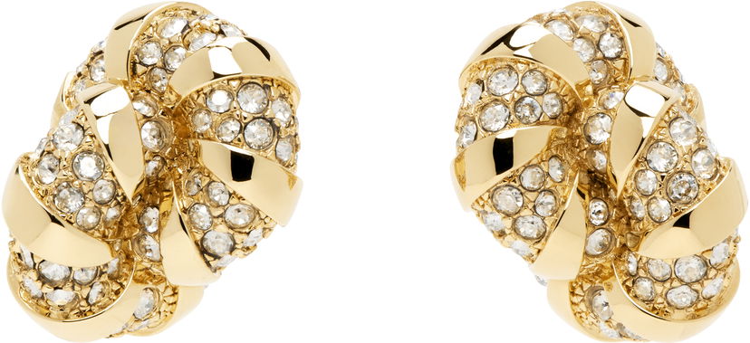 Korvakorut LANVIN Lanvin Melodie Knot Crystal Earrings Metallinen | AW-CJYA1M-NAST-P23