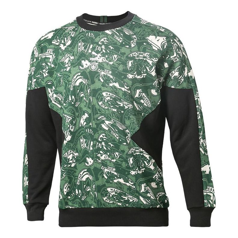 Villapaita Puma Manchester City Crew Sweatshirt Vihreä | 758713-10