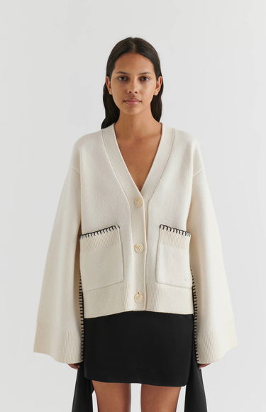 Villapaita AXEL ARIGATO Glaze Relaxed Cardigan Beige | A2134002, 7