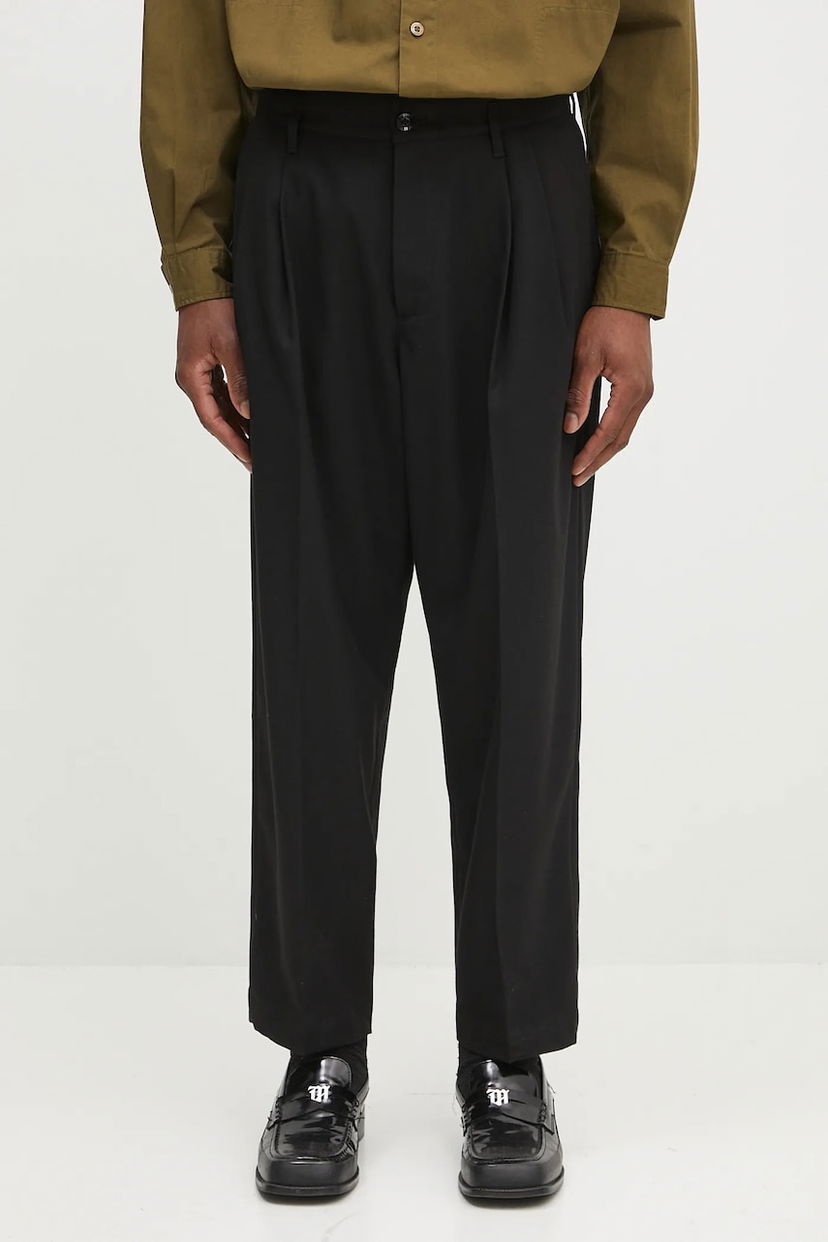 Housut Neighborhood NEIGHBORHOOD Two Tuck Pants Musta | 242SPNH.PTM07