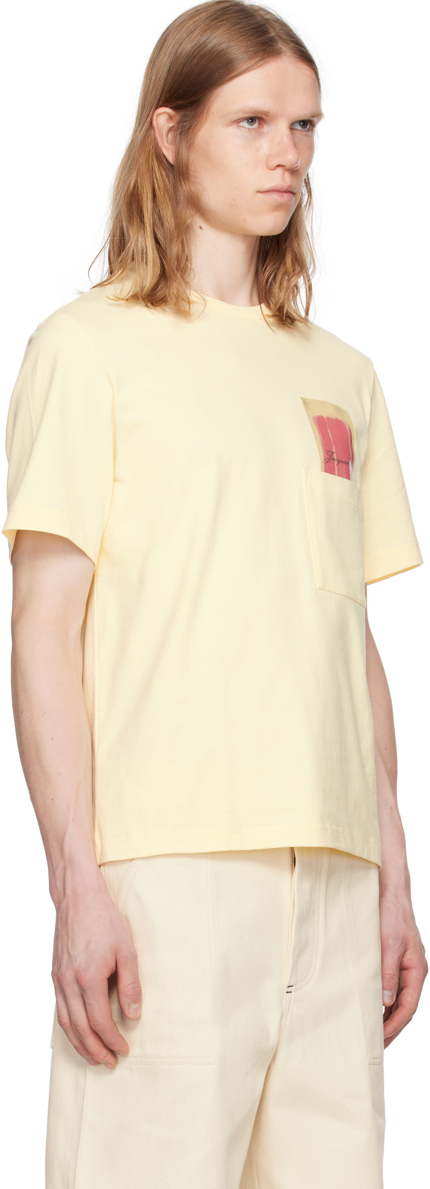 T-paita Jacquemus Jacquemus Esquimau Pocket T-Shirt Keltainen | 25E255JS321-2306, 1
