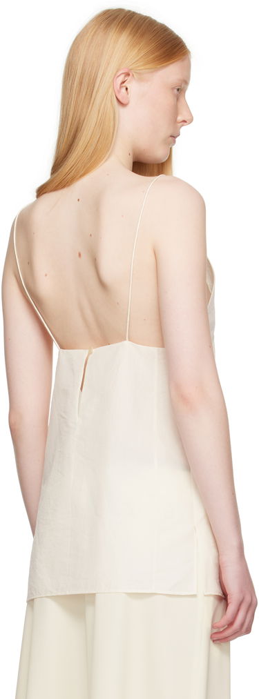 Tankkitoppi Khaite Khaite Talsie Linen Cami Top Valkoinen | 2396385, 2