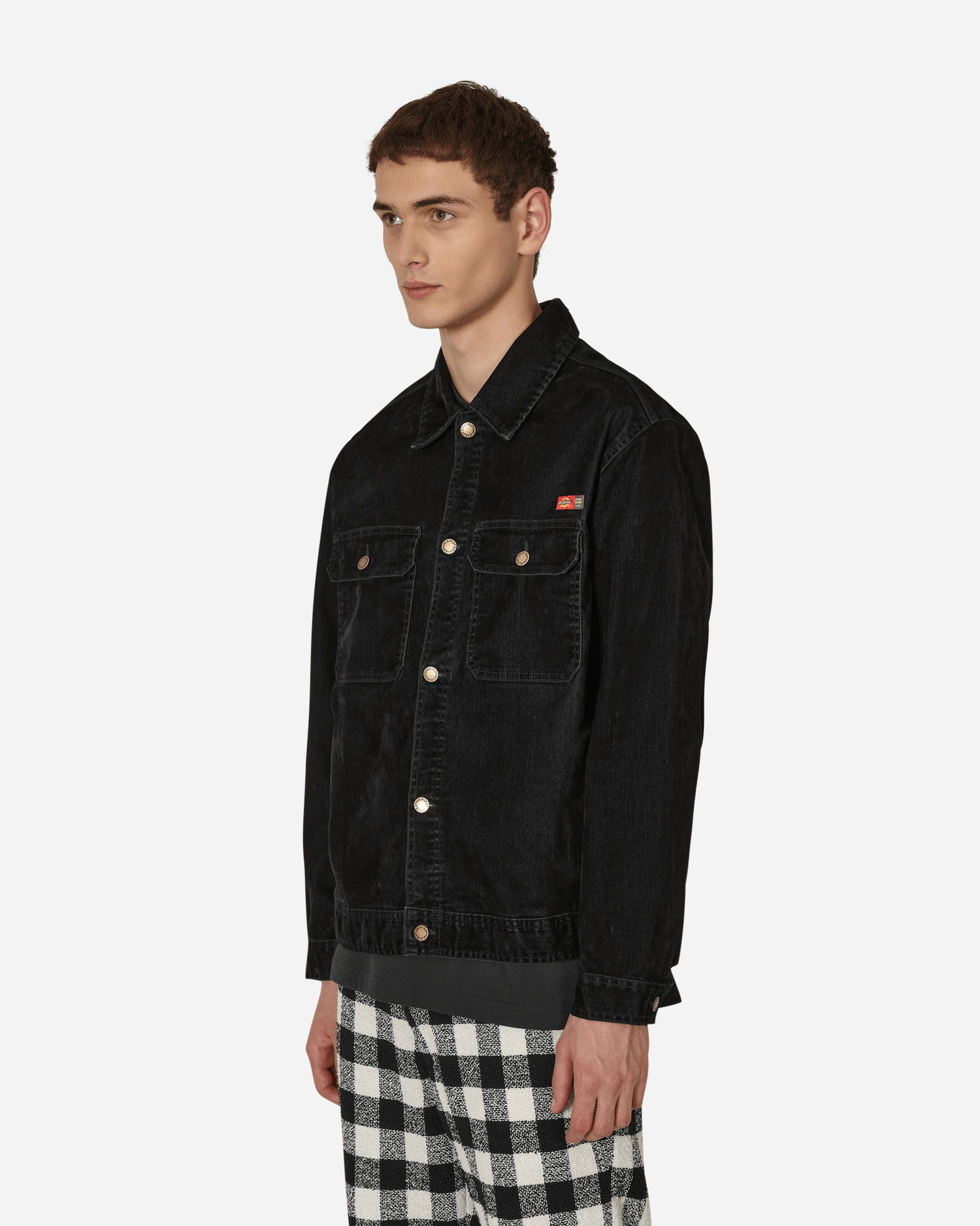 Takki Dickies Opening Ceremony x Flocked Jacket Musta | DK0A4Y4Y BLK1, 1