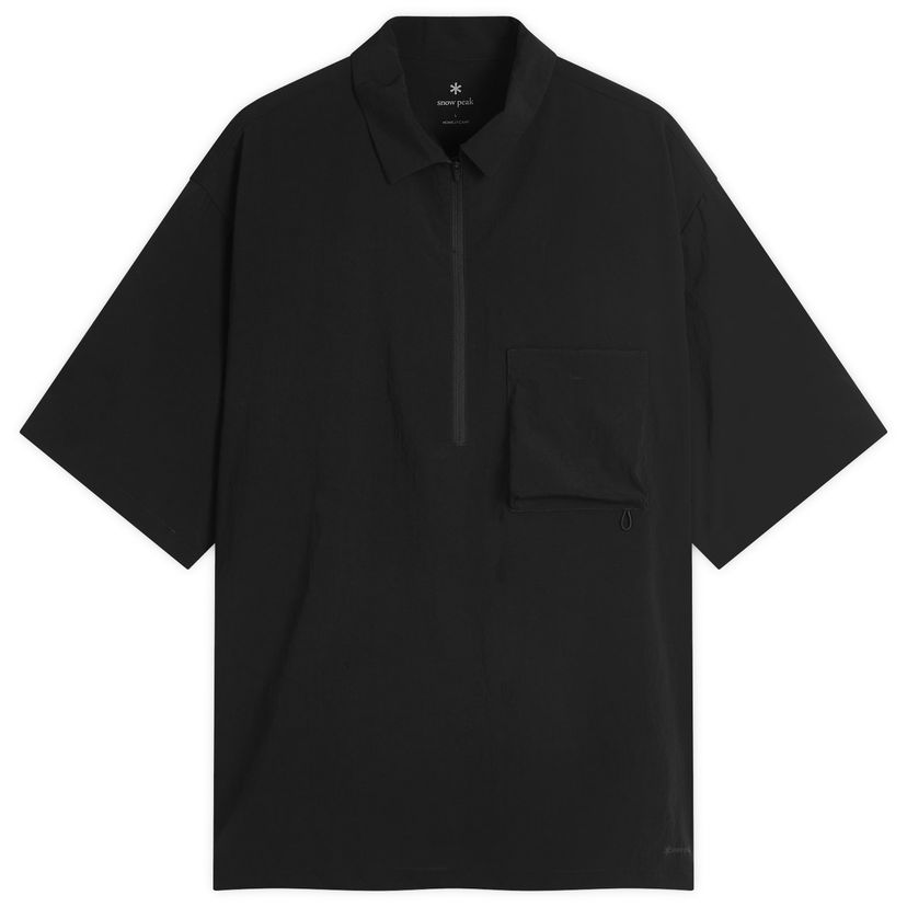 Paita Snow Peak Breathable Quick Dry Polo Shirt, Size Large Musta | SH-25SU001-BK