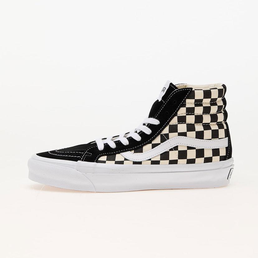 Skateboarding Vans Sk8-Hi Reissue 38 LX Checkerboard Musta | VN000CR02BO1