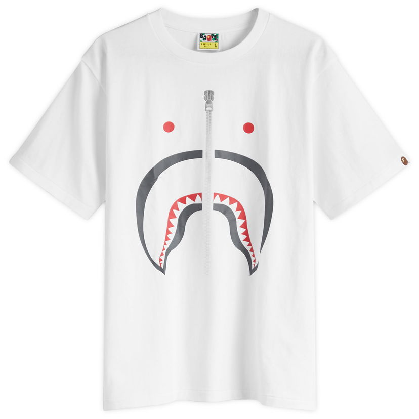 T-paita BAPE Classic Shark Graphic T-Shirt Valkoinen | 001TEK801003M-WHT