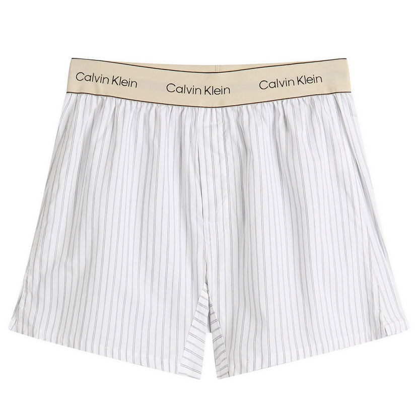 Nyrkkeilijät CALVIN KLEIN Calvin Klein Cotton Poplin Trad Boxer Shorts, Size Large Valkoinen | LV00NM2945ZEW