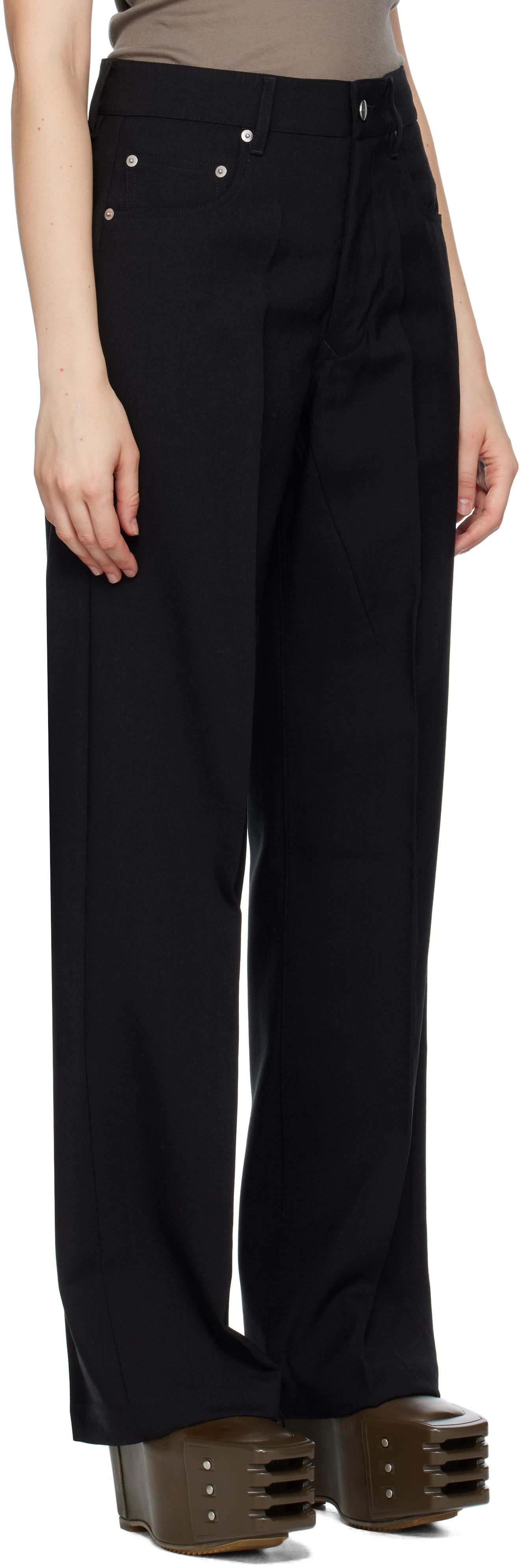 Housut Rick Owens Rick Owens Concordians Geth Trousers Musta | RP02E4350 WGP, 1