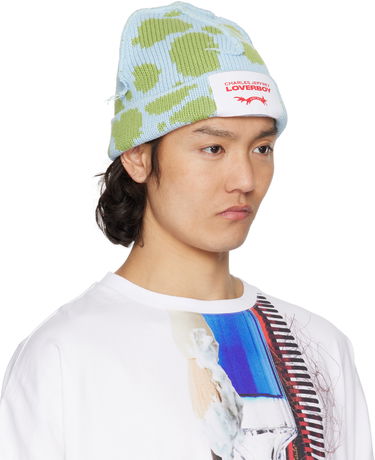 Pipo Charles Jeffrey Loverboy Charles Jeffrey LOVERBOY Knit Beanie with Logo Patch Sininen | 54130602, 1