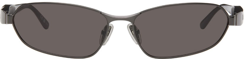 Aurinkolasit Balenciaga Gunmetal Miami Sunglasses Musta | BB0355S-001