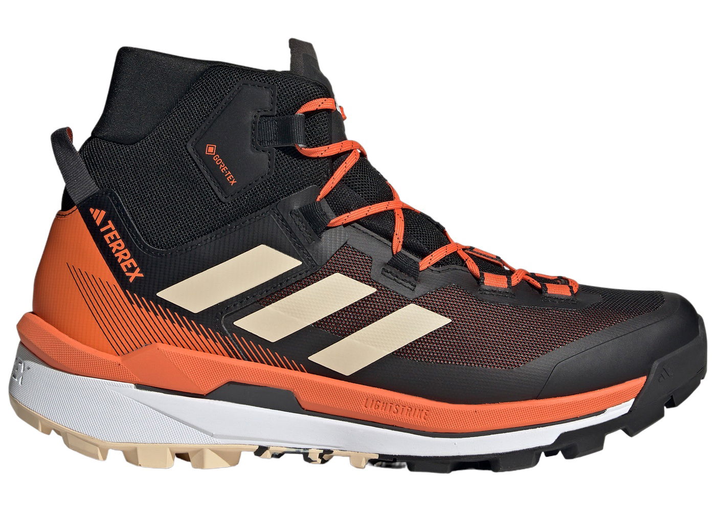 Tennarit ja kengät adidas Performance Terrex Skychaser Tech Gore-Tex Core Black Sand Strata Impact Orange Musta | GV9034, 0
