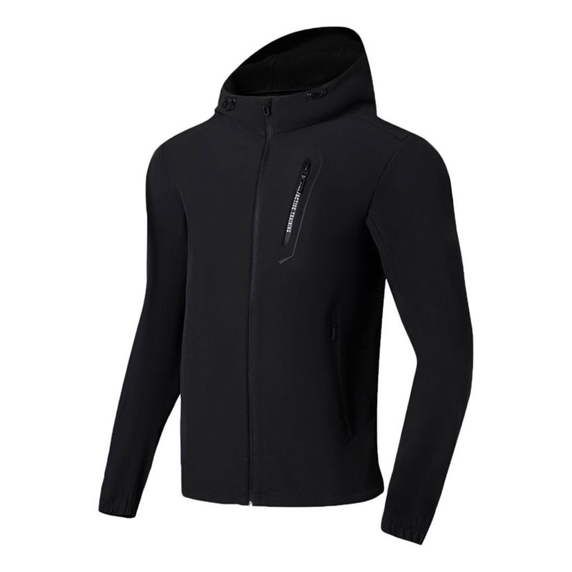 Tuulitakki Li-Ning Training Hooded Jacket Musta | AFDSC91-2