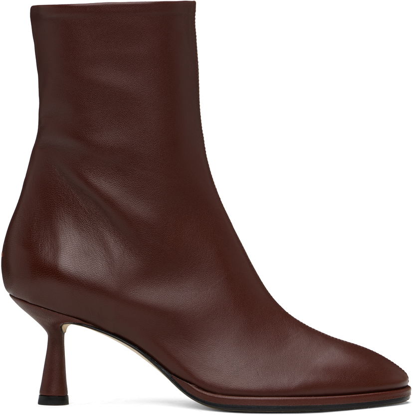 Vaatteet Aeyde Aeyde Dorothy Leather Ankle Boots Ruskea | A11-AB-IRNR65ST99-SS25-955-007