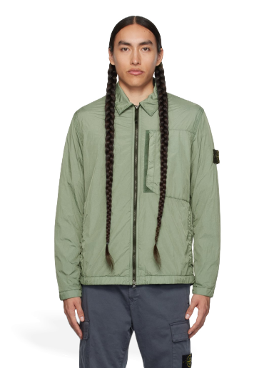 Takki Stone Island Crinkled Vihreä | 791510723