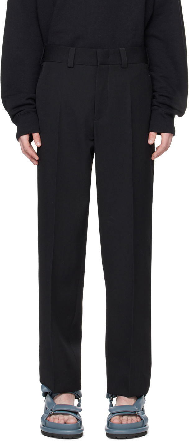 Housut Jil Sander Creased Trousers Musta | J23KA0003_J40002
