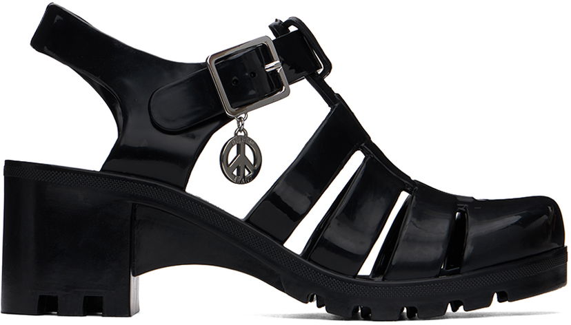 Jeans Moschino Moschino Jeans Jelly Heeled Sandals Musta | 3213 3289