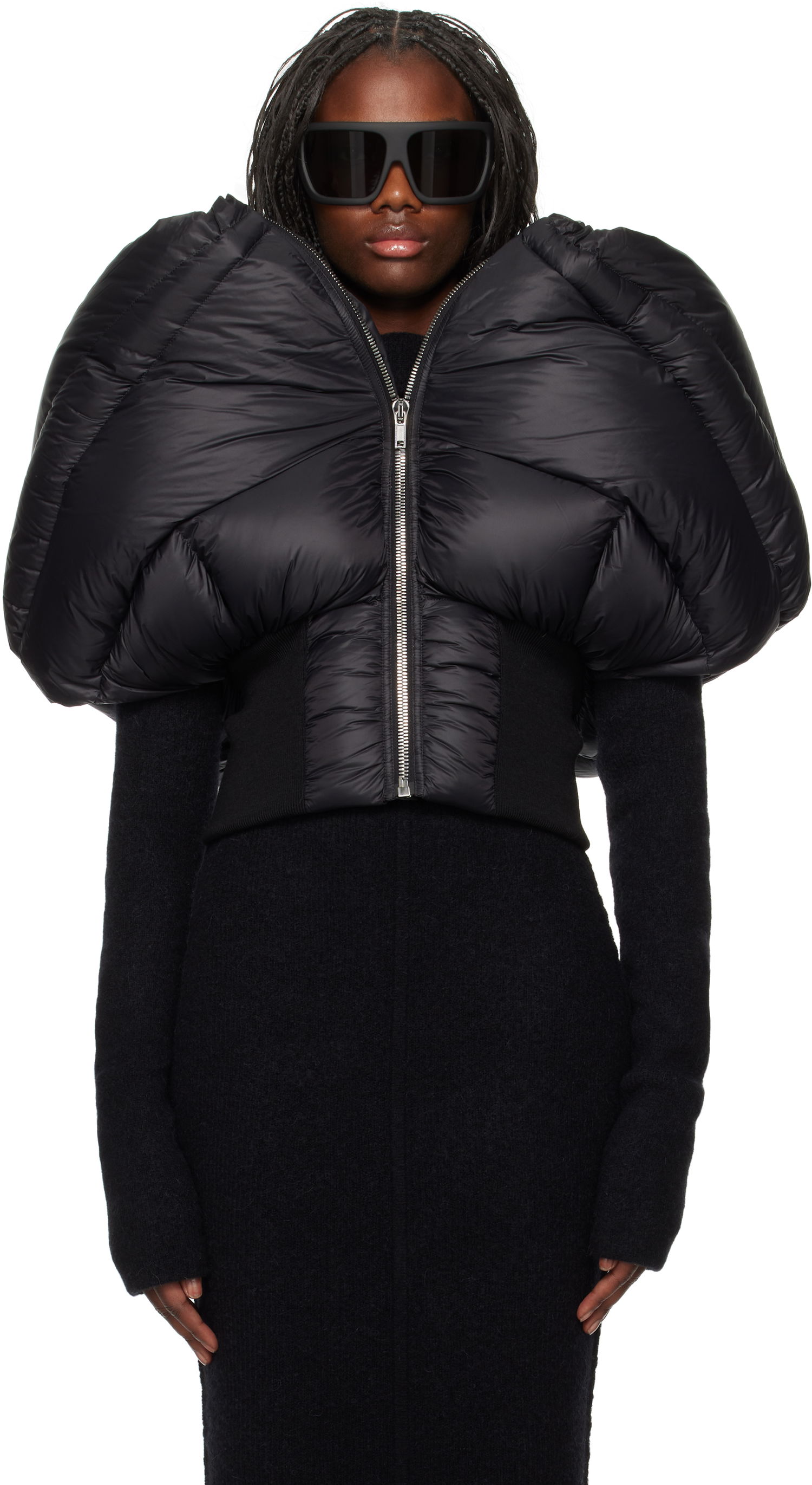 Puffer takki Rick Owens Down Jacket Mini Musta | RO02D3790 NPDX, 0