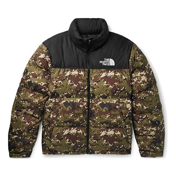 Puffer takki The North Face 1996 Retro Nuptse Camo Puffer Jacket Vihreä | NF0A3C8D-LJ8