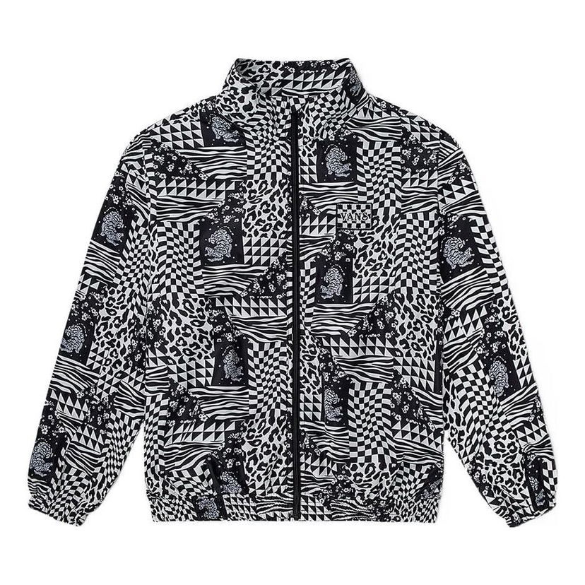 Tuulitakki Vans Vans Grid Full Print Jacket Musta | VN0A5H9T7TO