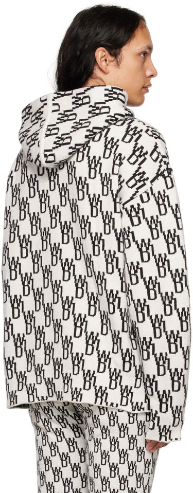 Villapaita We11done We11done Graphic Print Hoodie Valkoinen | WD-KT3-22-628-U-IV, 2