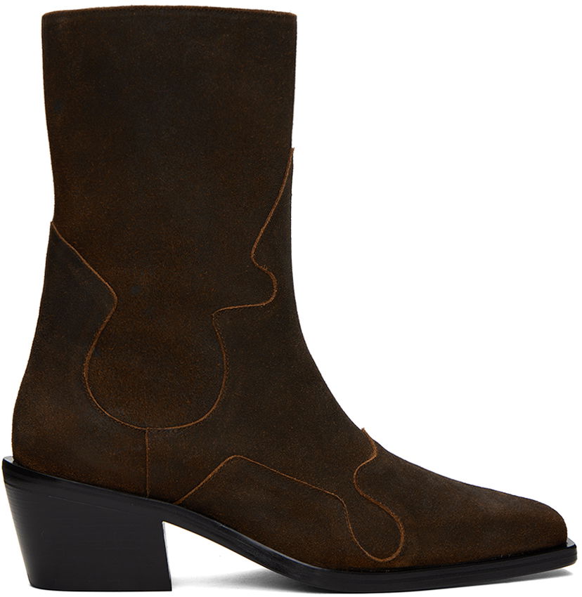 Vaatteet Eckhaus Latta Brown Cowboy Boots Ruskea | FEKLMCOWB05106