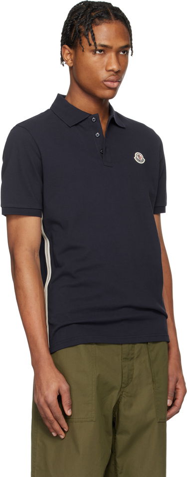 Poolopaita Moncler Moncler Archivio Short Sleeve Polo Tummansininen | K10918A0002689A16, 1