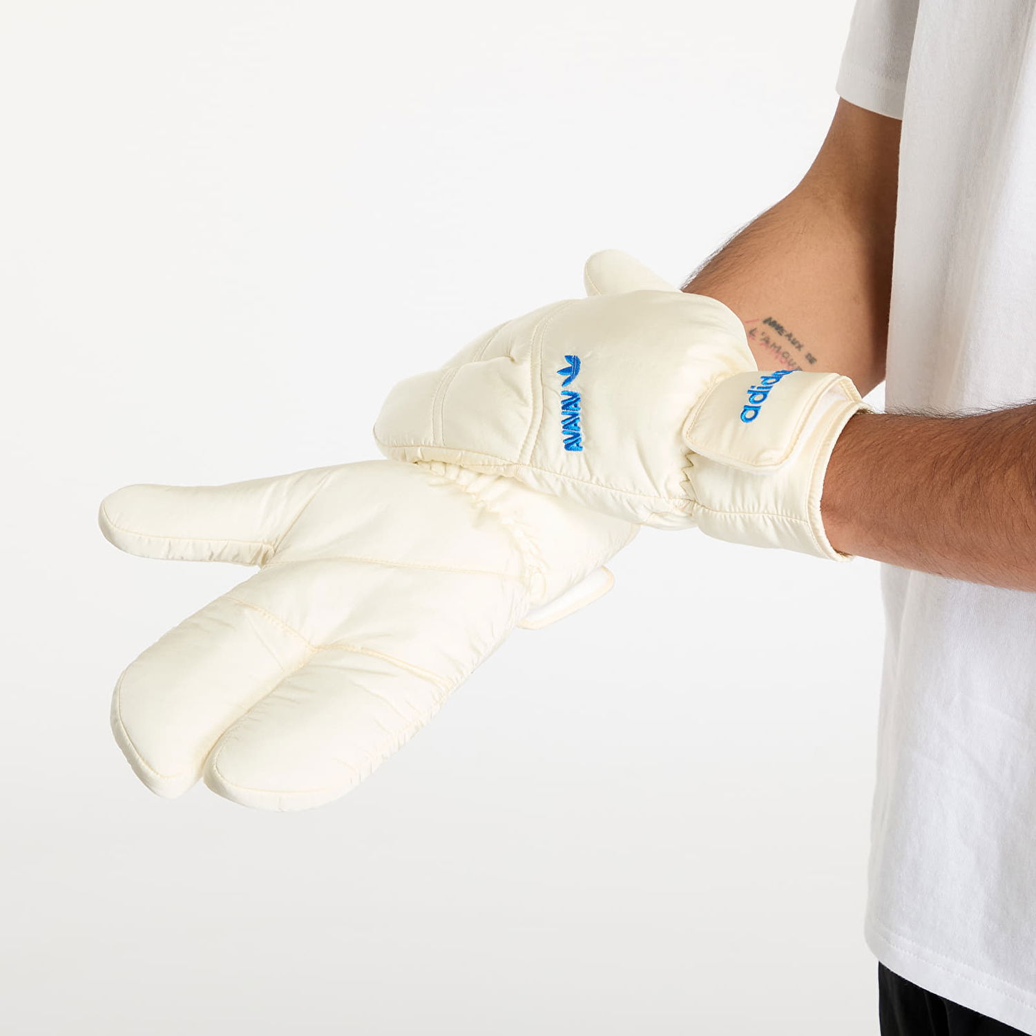 Käsineet adidas Originals AVAVAV x Three Finger Gloves Cream White Beige | JG1432, 1