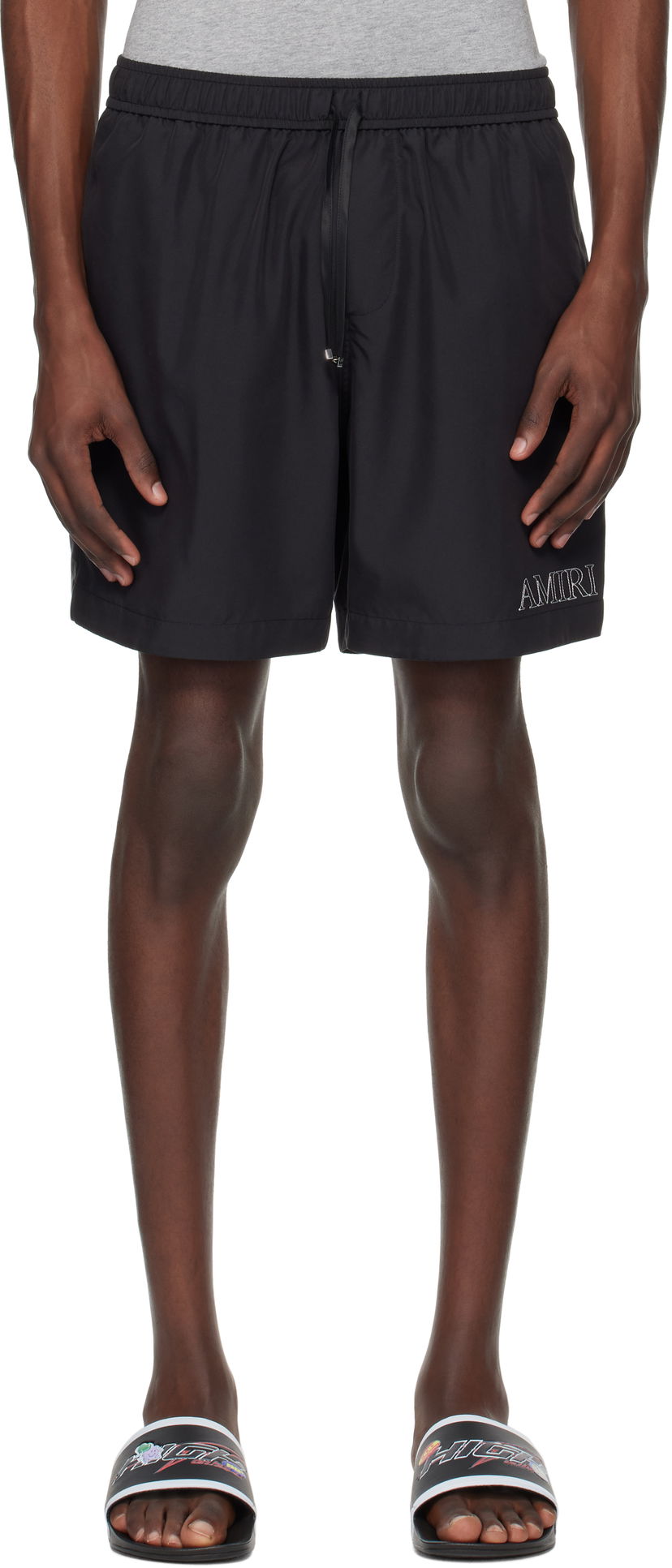 Uimapuvut AMIRI AMIRI 'MA' Outline Shorts Musta | AMSHCA1101