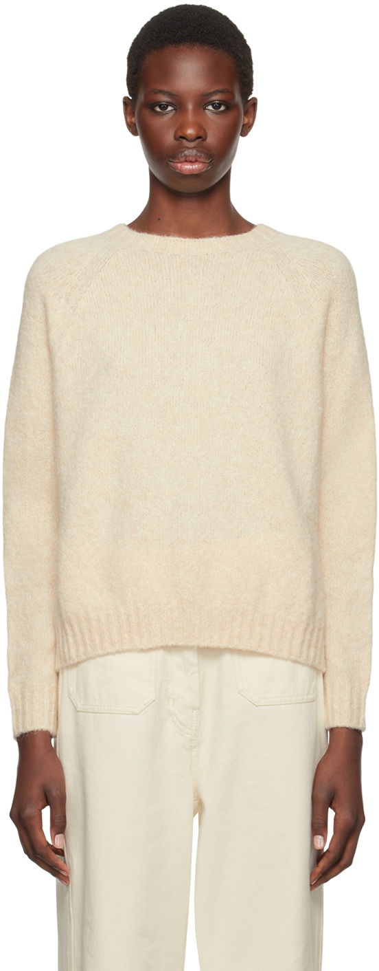 Villapaita Max Mara Weekend Max Mara Crewneck Sweater Beige | 2425366111600