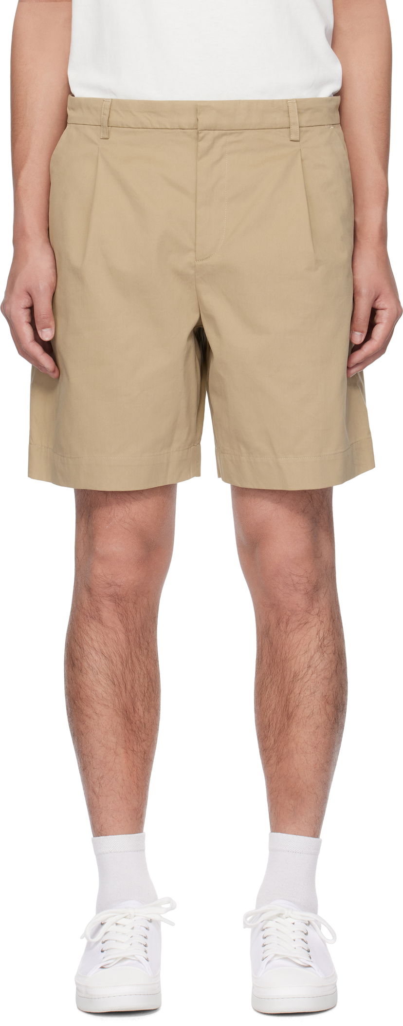 Shortsit A.P.C. A.P.C. Crew Shorts Beige | COGZR-H10198