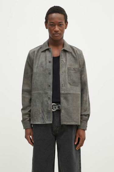 Paita Samsoe Samsoe Samsoe Samsoe Saruffo X C Leather Shirt Jacket Harmaa | M24400053, 0