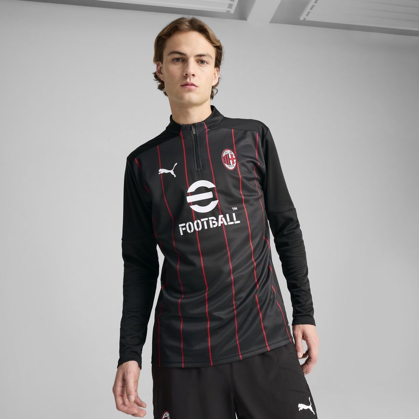 Villapaita Puma AC Milan Men's Quarter-Zip Pre-Match Jersey Musta | 779345_07