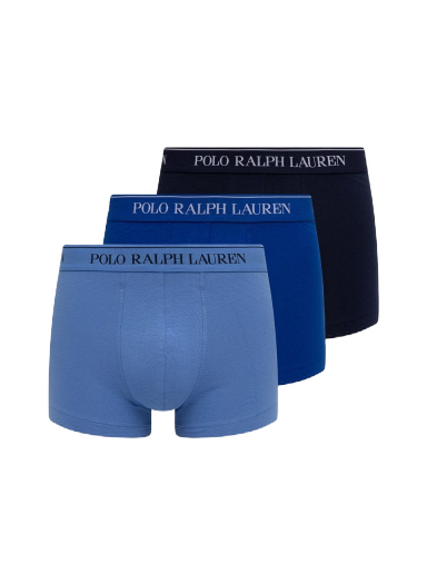 Nyrkkeilijät Polo by Ralph Lauren Cotton Trunk - 3 Pack Sininen | 714835885009
