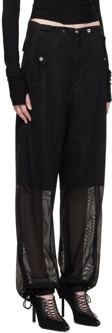 Housut Dion Lee Grid Mesh Panel Trousers Musta | C2155P23, 1
