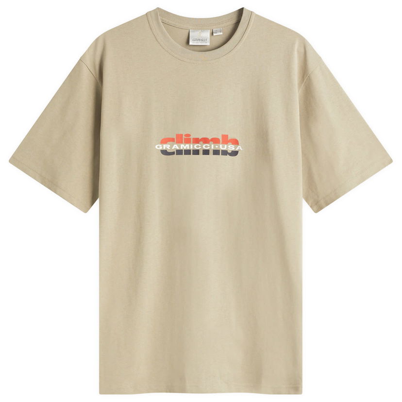 T-paita GRAMICCI Gramicci Climb T-Shirt, Size Large Beige | G5SU-T163-KHK