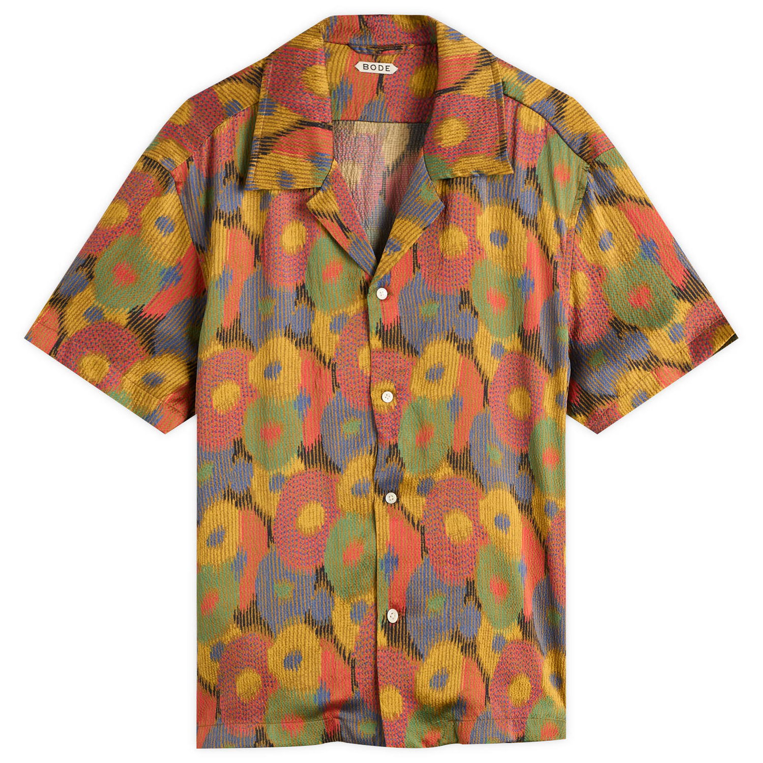 Paita Bode Bode Fruit Pit Short Sleeve Shirt, Size Large Monivärinen | MRF25SH008, 0