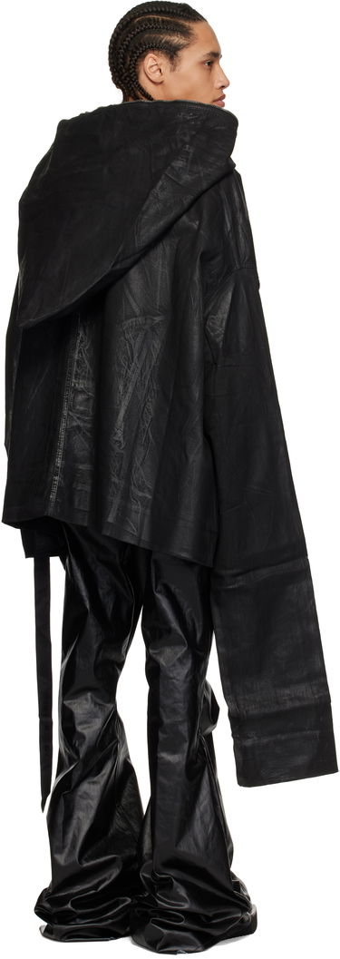 Huppari Rick Owens Rick Owens DRKSHDW Hollywood Gimp Kaftan Denim Jacket Musta | DU01E3780 SCF, 2