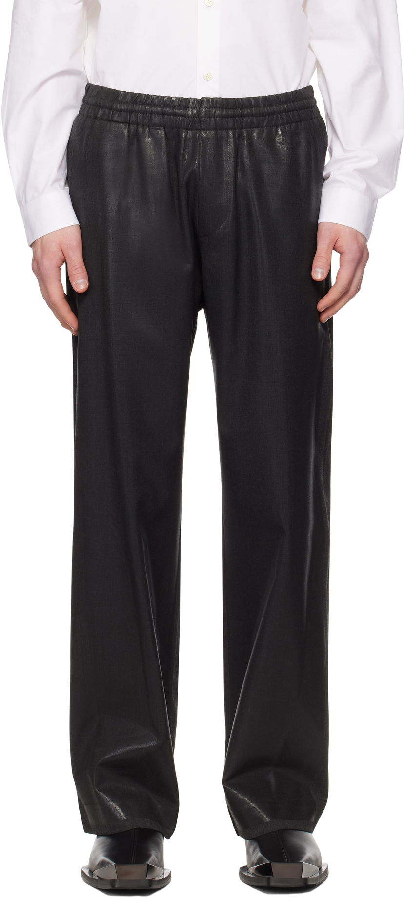 Housut Diesel Diesel P-Clays Drawstring-Waist Trousers Musta | A16063-0IKAL-96K