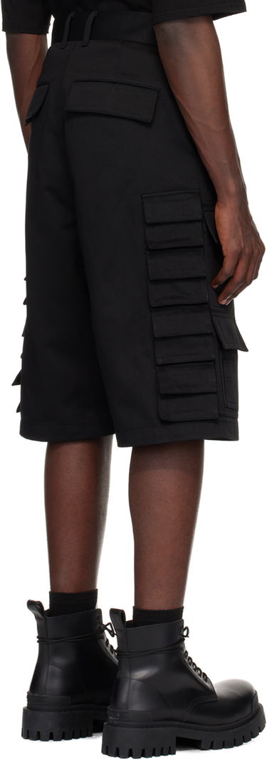 Shortsit We11done We11done Flap Pocket Shorts Musta | WD-PT1-24-218-M-BK, 2