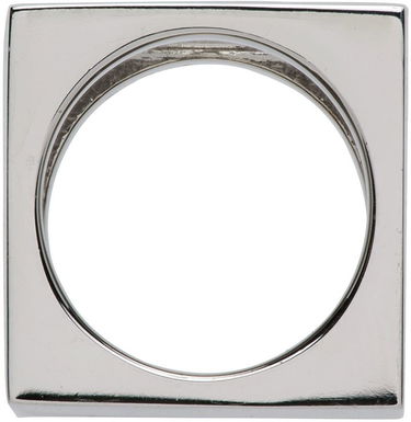 Sormus We11done Square Logo Dice Ring Metallinen | WD-AJ1-22-703-U-BW, 1