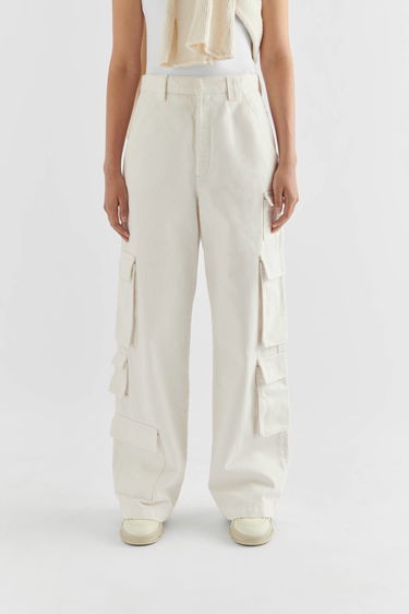 Cargo housut AXEL ARIGATO Roam Cargo Jeans Valkoinen | A2105002, 6