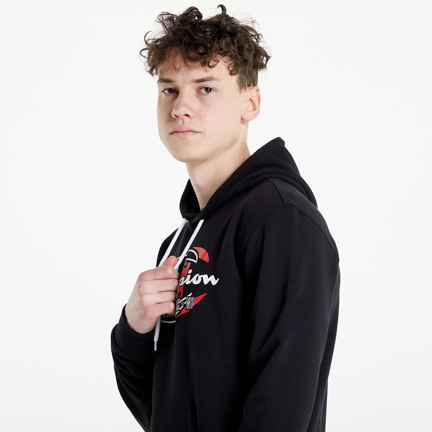 Huppari Champion Hooded Sweatshirt Musta | KK001 NBK, 1