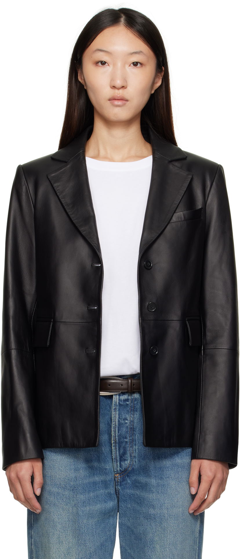 Takki Loulou de Saison Loulou de Saison Aldo Leather Jacket Musta | ALDO LDS