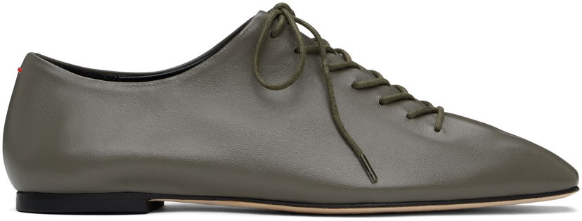 Vaatteet Aeyde Aeyde Isla Nappa Leather Derbys Vihreä | A11-FL-RKLS08FL166-SS25-1007-007