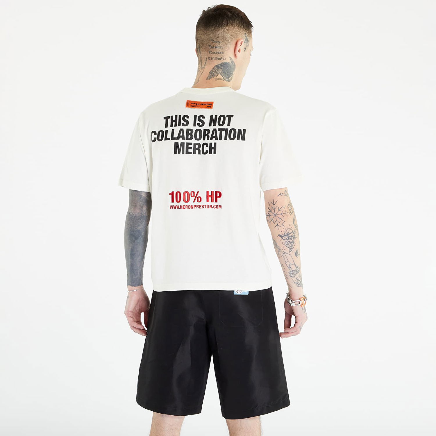 T-paita HERON PRESTON This Is Not Short Sleeve Tee Valkoinen | HMAA032S23JER0090110, 1