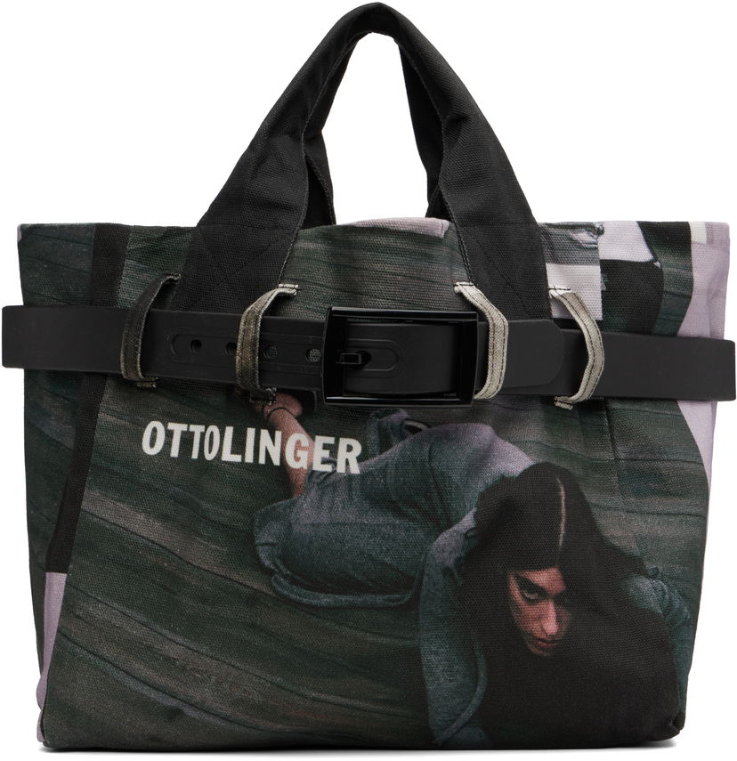 Kangaskassi Ottolinger Ottolinger Maxi Belted Tote Musta | 126-902328-01