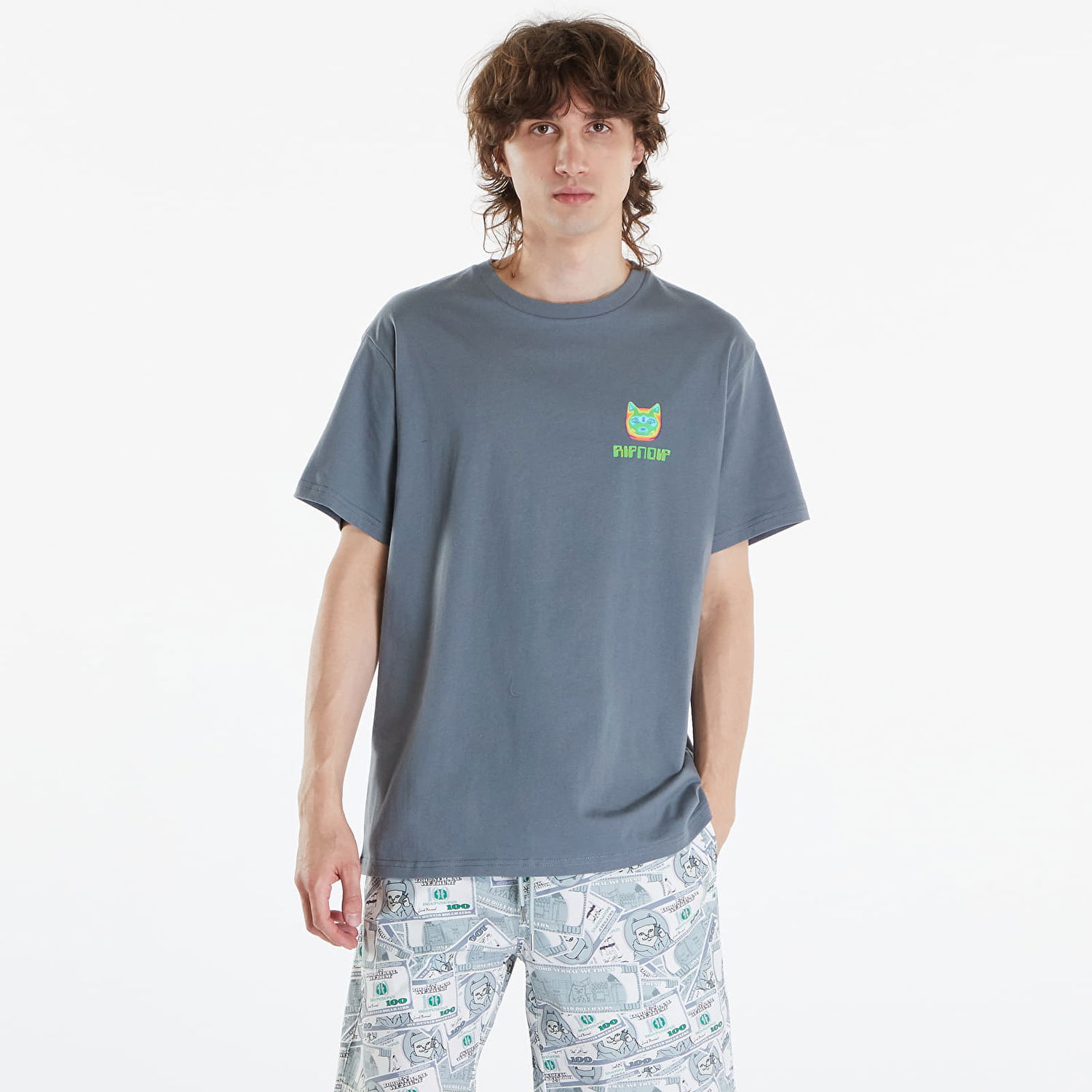 T-paita RIPNDIP Thermal Nermal Tee Charcoal Harmaa | RNDSPR24169, 0