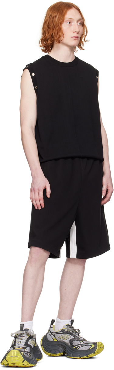 Shortsit We11done We11done Contrast Track Shorts Musta | WD-TA0-25-719-U-BK, 3