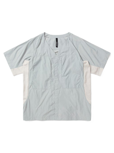 T-paita BYBORRE Button Tee Turkoosi | E10-MA-207-996