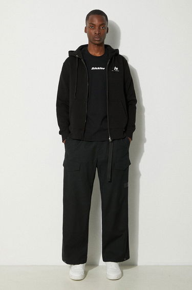 Huppari Alpha Industries Basic Zip Hoody with Logo Print Musta | 118342.03, 1